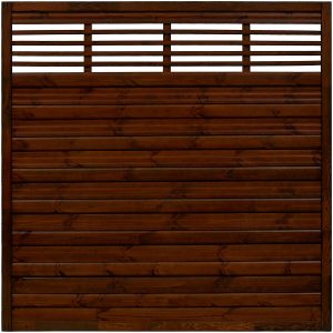 Sichtschutzzaun Element Nicea Braun 180 cm x 180 cm FSC®