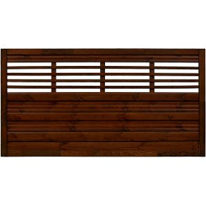 Sichtschutzzaun Element Nicea Braun 90 cm x 180 cm FSC®