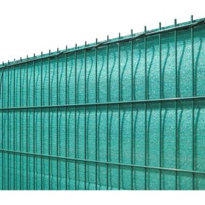 Solid Sichtschutzblende Grün Grobe Struktur aus HDPE 100 cm x 500 cm