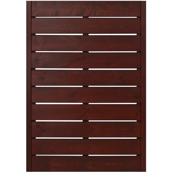Andrewex Sichtschutzzaunelement Faro Braun lackiert 130 cm x 90 cm FSC®