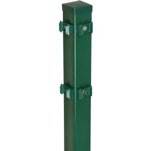 Eckpfosten für Doppelstabmattenzaun Grün 220 cm