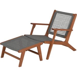 Acamp Relax-Chair Bangkok Teak-Grau FSC®