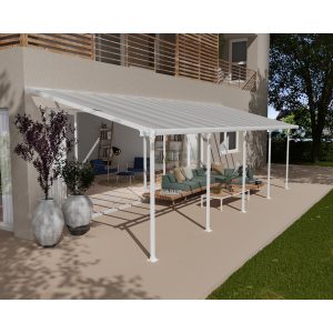 Palram - Canopia Terrassenüberdachung Feria Weiß 3x9.15