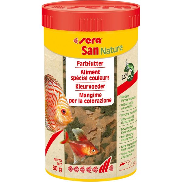 Sera Flocken-Fischfutter San Nature 250 ml