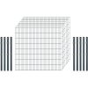 Standard-Zaunset 6/5/6 Doppelstab 8 Matten + 9 Pfosten 250/163 cm Anthrazit