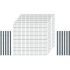 Standard-Zaunset 6/5/6 Doppelstab 10 Matten +11 Pfosten 250/163 cm Anthrazit