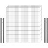 Standard-Zaunset 6/5/6 Doppelstab 3 Matten + 4 Pfosten 250/183 cm Verzinkt