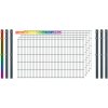 Industrie-Zaunset 8/6/8 Doppelstab 5 Matten +6 Pfosten 250/103 cm Freie Farbwahl