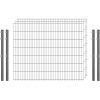 Industrie-Zaunset 8/6/8 Doppelstab 3 Matten + 4 Pfosten 250/143 cm Verzinkt