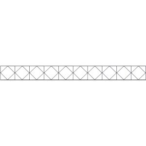 Zaun-Dekorelement Bergen 20 cm x 200 cm