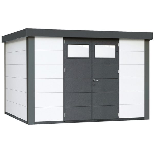 Wolff Finnhaus Metall-Gerätehaus Eleganto 3330 Weiß B x T: 328 cm x 298 cm