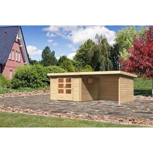 Karibu Gartenhaus/Gerätehaus Jeebel 3 Set Natur