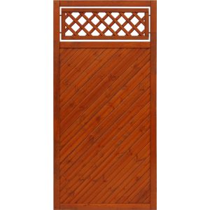 Andrewex Sichtschutzzaun Toulon 180 cm x 90 cm Teak FSC®