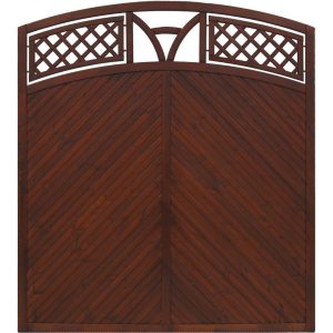 Andrewex Sichtschutzzaun Toulon 180/195 cm x 180 cm Braun FSC®