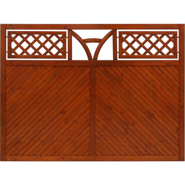 Andrewex Sichtschutzzaun Toulon 135 cm x 180 cm Teak FSC®