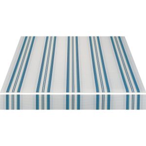 Spettmann Halbkassettenmarkise Sky Klassik 250 x 200 cm Blau-Grau Gestreift Weiß
