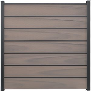 GroJa Solid Grande Premium Steckzaunsystem 180 x 180 cm Bi-Color Braun