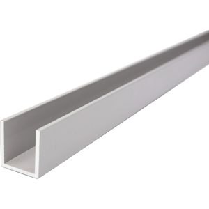 Pura U-Profil RAL 9006 Silbergrau aus Aluminium 200 cm