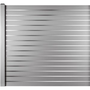 Pura Folge-Set RAL 9006 Silbergrau aus Aluminium 207 cm x 180 cm