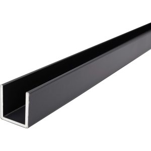 Pura U-Profil RAL 7016 Anthrazit aus Aluminium 200 cm