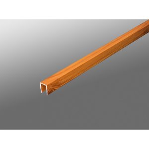 Pura Distanzprofil Holzoptik aus Aluminium 200 cm