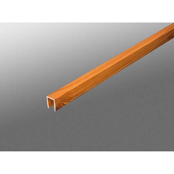 Pura Distanzprofil Holzoptik aus Aluminium 200 cm