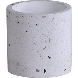 Übertopf Zement Ø 15 cm Weiß