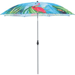 Derby Sonnenschirm Basic Motiv ca. 200 cm/8 tlg. Flamingo