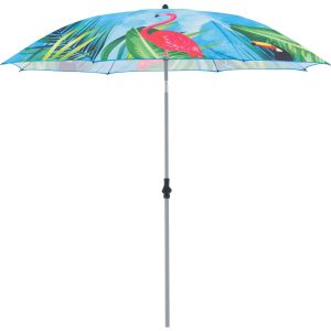 Derby Sonnenschirm Basic Motiv ca. 200 cm/8 tlg. Flamingo