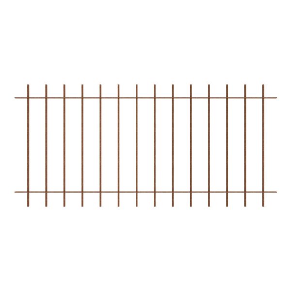 Eleo Gartenzaun Padua 96 cm x 90 cm Unbeschichtet