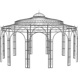 Eleo Pavillon Toskana 340 cm x Ø 550 cm Pulverbeschichtet DB703