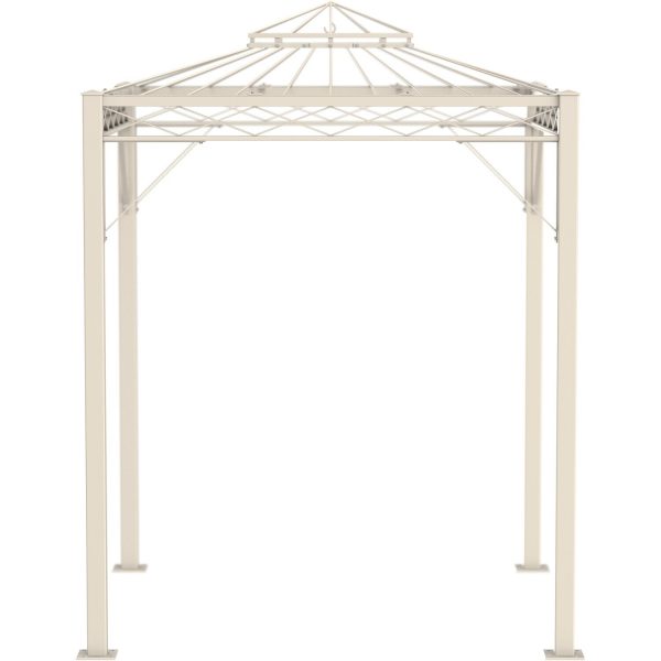 Eleo Pavillon Bolzano 269 cm x 208 cm x 208 cm Pulverbeschichtet Weiß