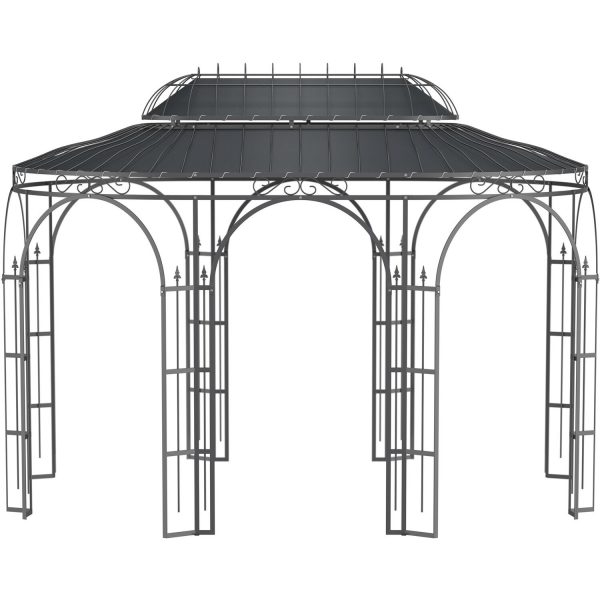 Eleo Sonnensegel Verona 440 cm x 285 cm für Pavillon Verona Anthrazit