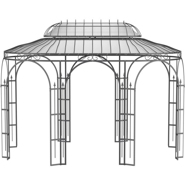 Eleo Sonnensegel Verona 440 cm x 285 cm für Pavillon Verona Lichtgrau