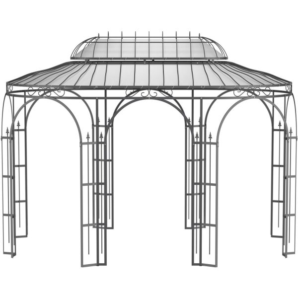 Eleo Sonnensegel Verona 440 cm x 285 cm für Pavillon Verona Lichtgrau