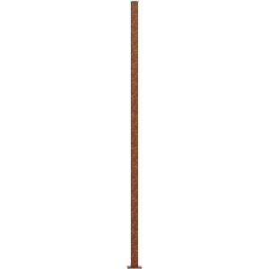 Eleo Pfosten für Sichtschutz 228 cm x 5 cm Cortenstahl