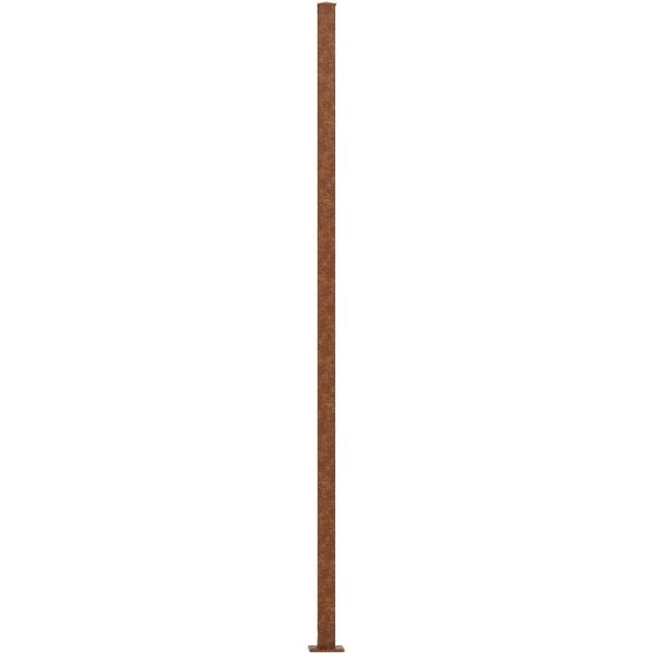 Eleo Pfosten für Sichtschutz 228 cm x 5 cm Cortenstahl