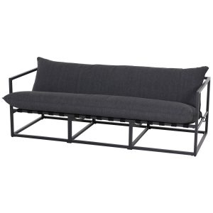 Siena Garden Lounge-Sofa Monza Sitz- Rückenkissen Anthrazit Matt 80x191x61