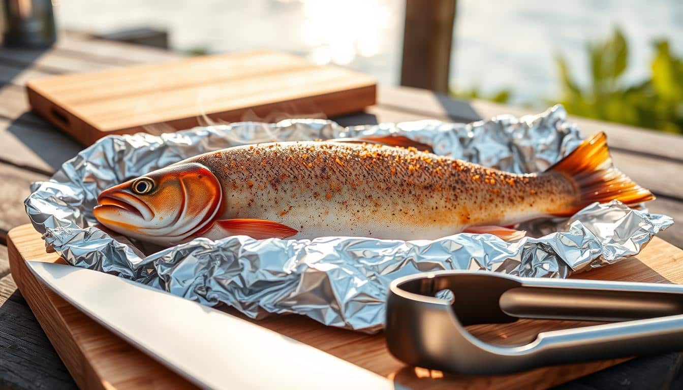 forelle in alufolie wie lange grillen