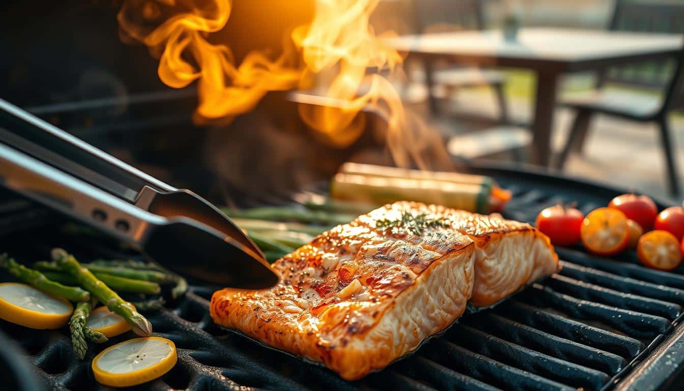 lachs auf dem grill wie lange