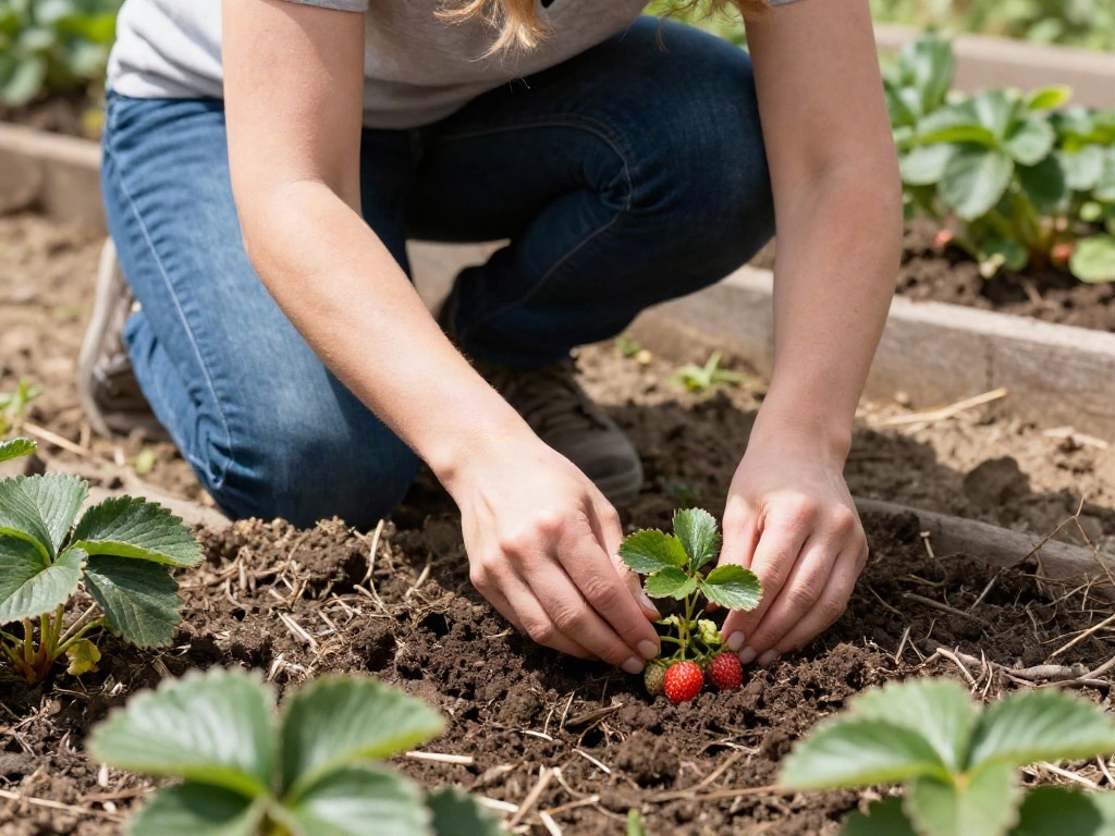 Erdbeeren pflanzen