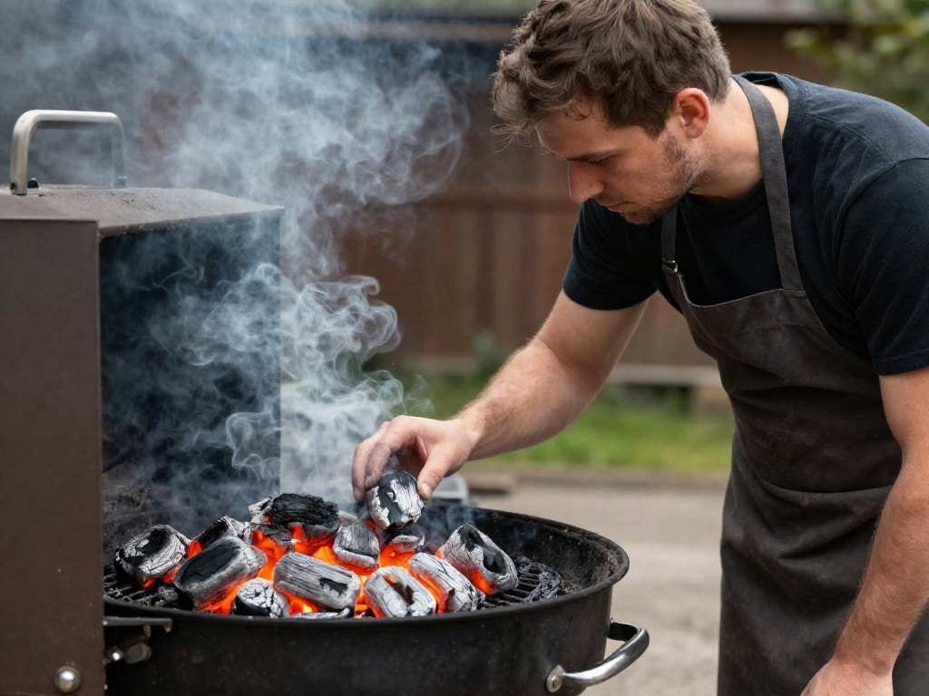 Grill raucht stark