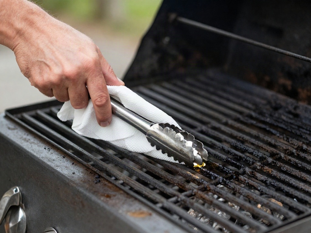Grillrost einölen