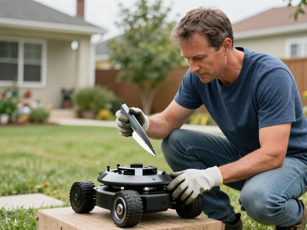 Mähroboter Messer wechseln
