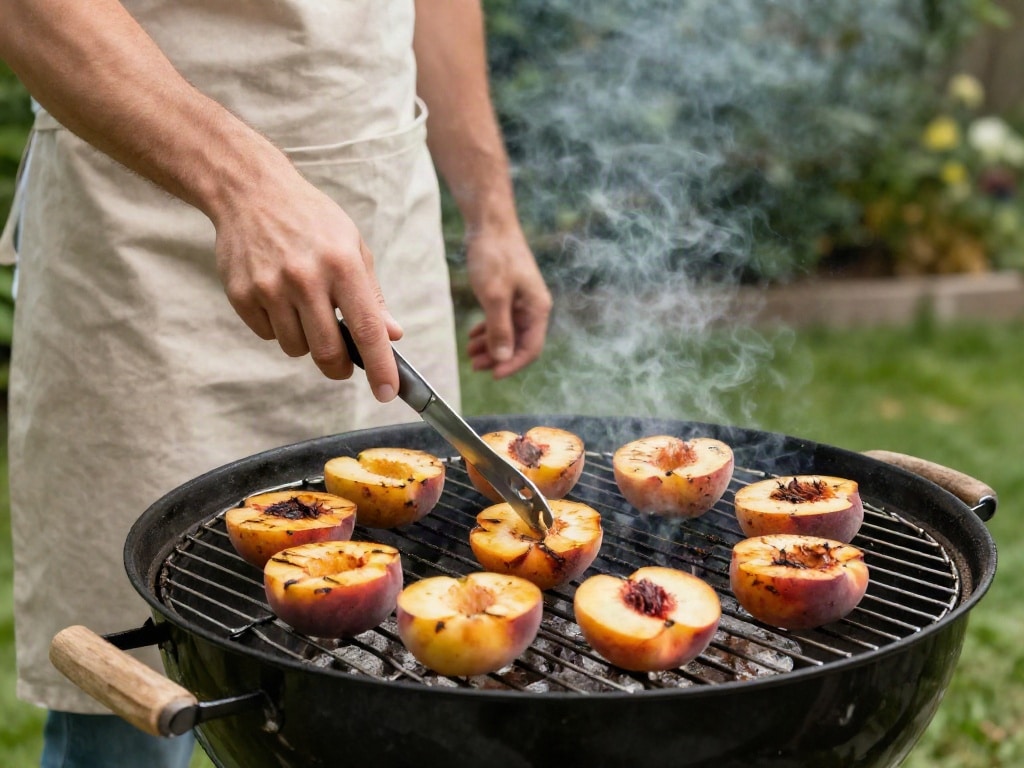 Pfirsich grillen
