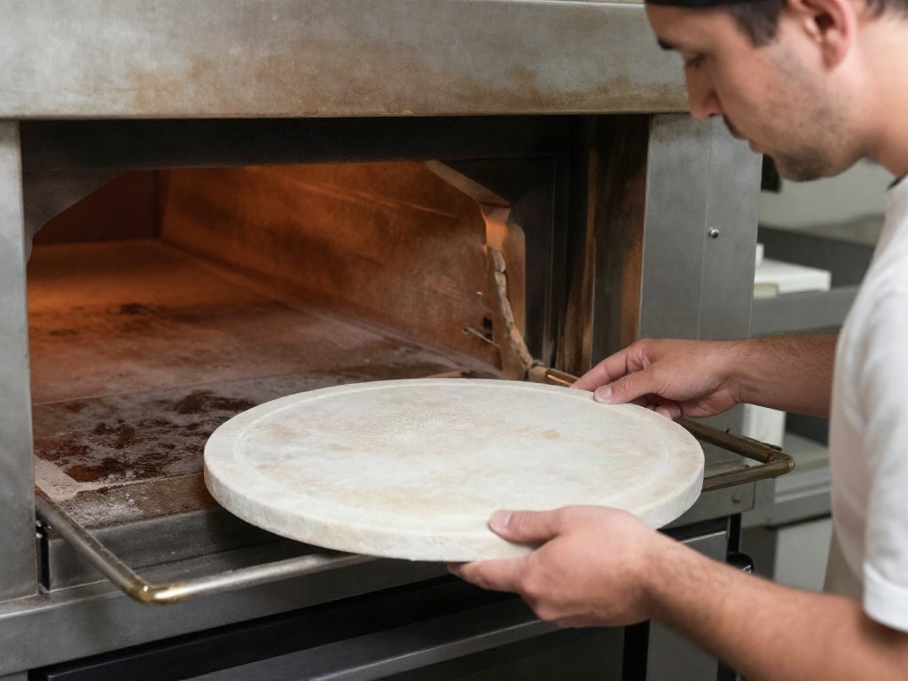 Pizzastein vorheizen