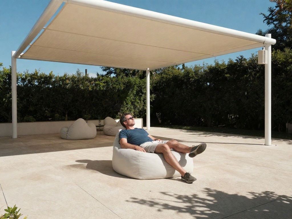 Terrasse beschatten