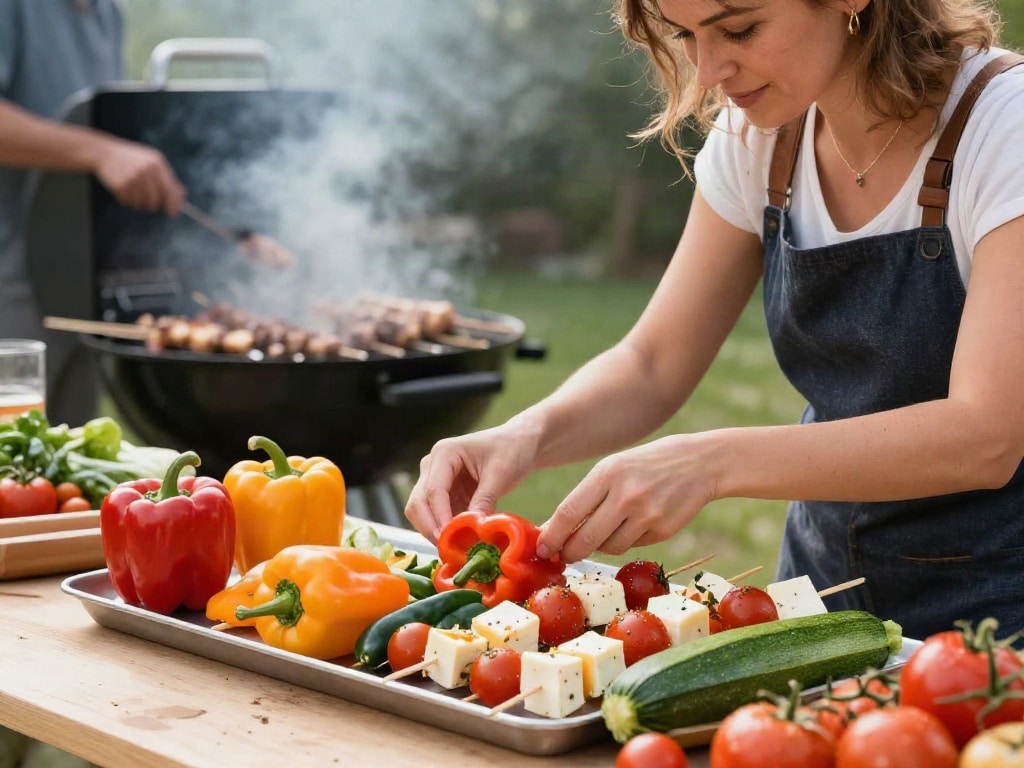 Grillspieße vegetarisch