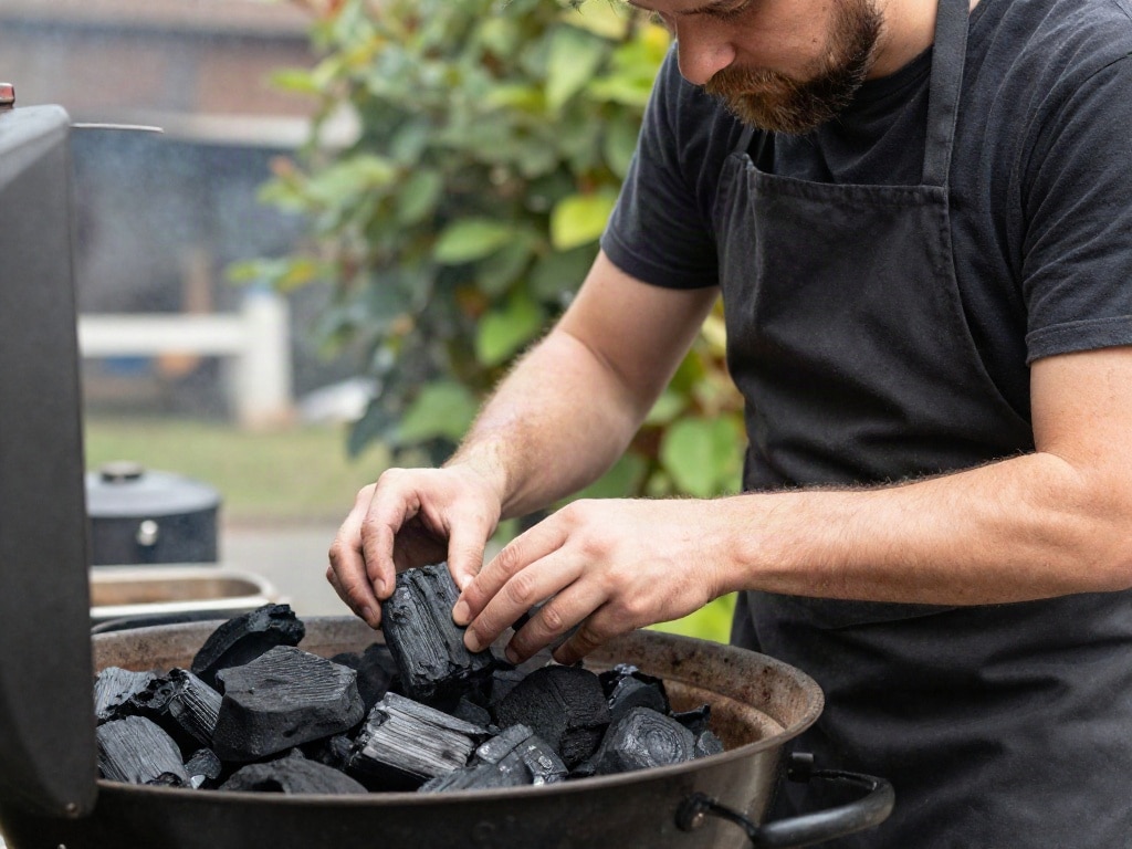 Grillkohle Menge