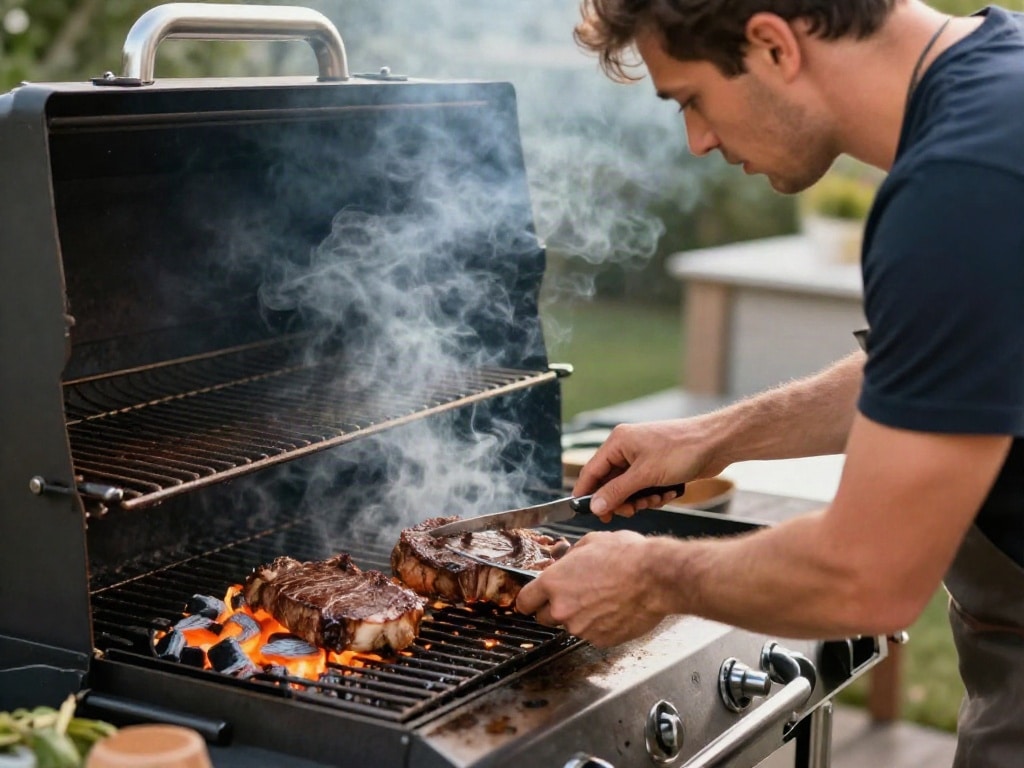 Zwei Zonen Grill